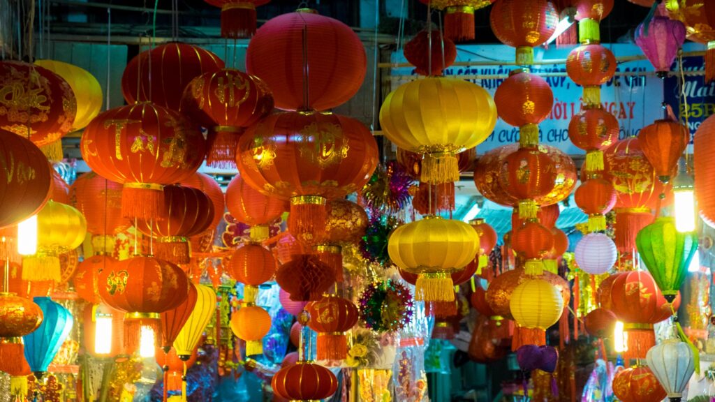 lanterne rosse tipiche del Vietnam